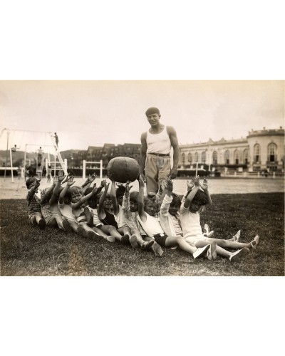 Children and instructor