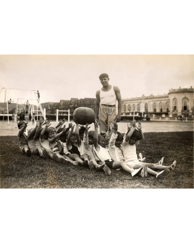 Children and instructor