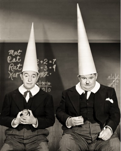 Oliver Hardy and Stan Laurel