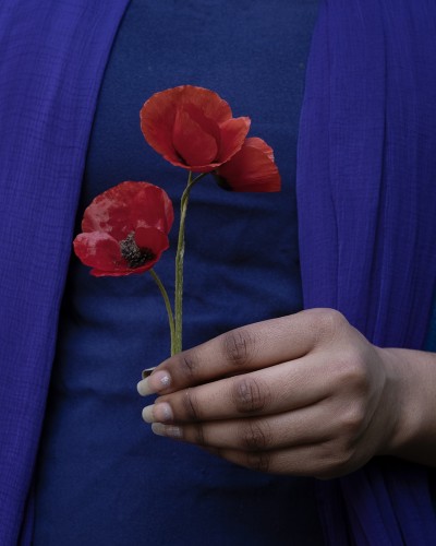 Girl Gathers Poppies by Valeria Scrilatti | Photomakers
