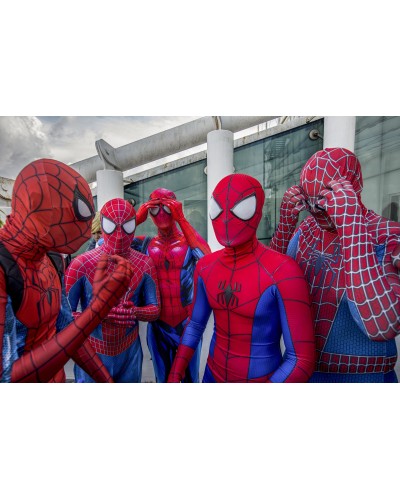 Cosplayer di Spiderman