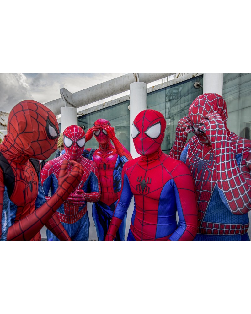 Cosplayer di Spiderman